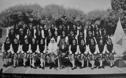 Las alumnas del colegio Santa Úrsula de la promoción del 2013. 